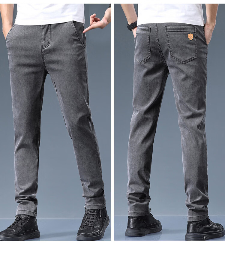 TUCANO Men's Casual Pants Spring Summer Business Loose Straight Trendy Versatile Long Pants Black 32 5