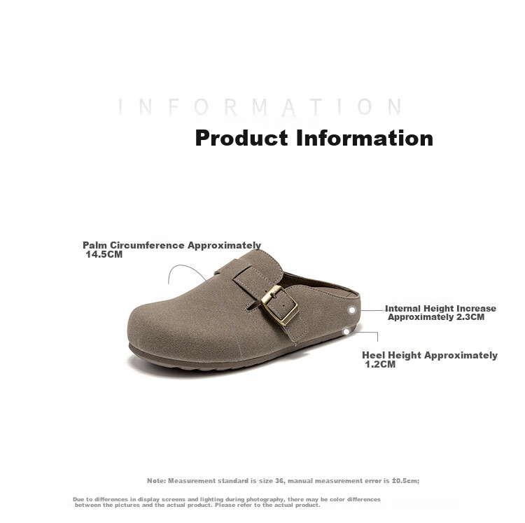 Dusto Birkenstock Women's Outdoor Slippers 2026 New Spring Casual Thick Sole Slip-On Closed-Toe Half Slippers 6