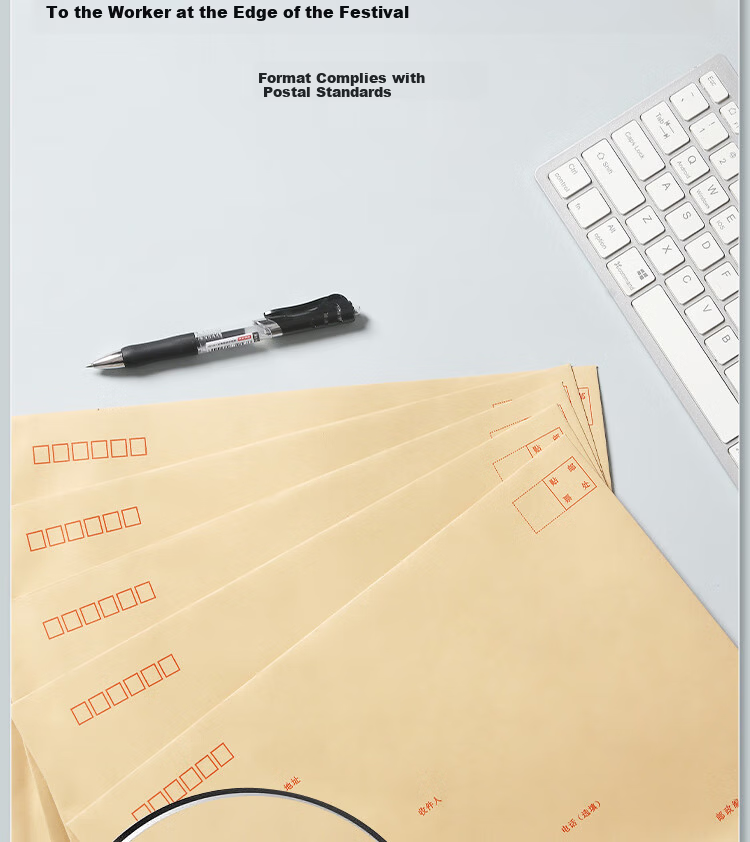 JD Jingzao Popular Product No.9 A4 Kraft Paper Envelopes 324x229mm Business Invoice Salary Office Envelopes 40 Pack 8