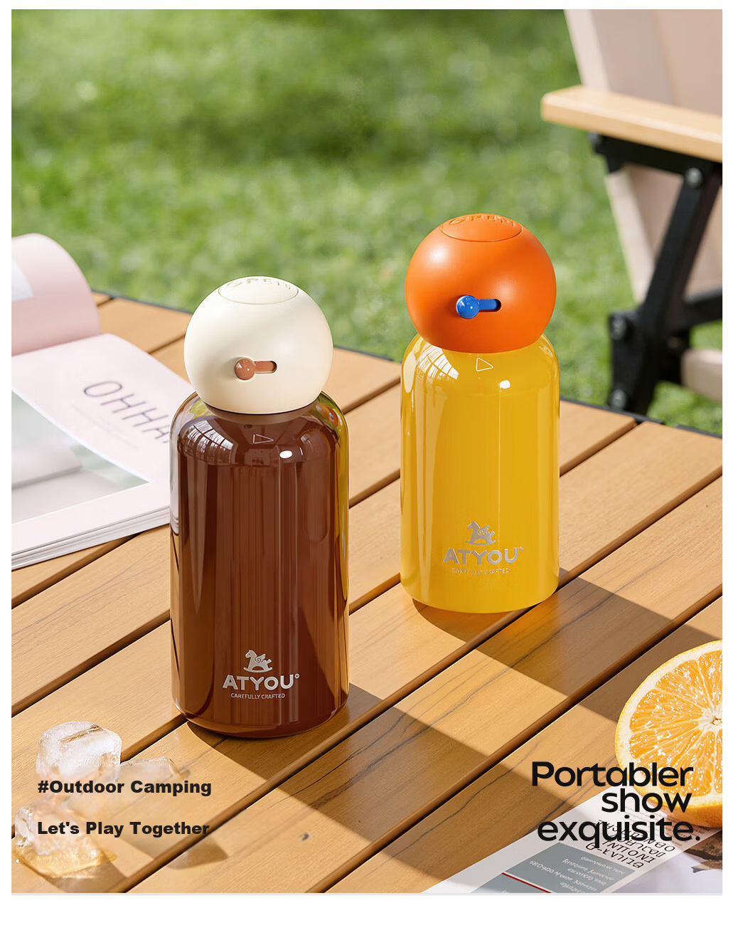 ATYOU Mini Insulated Coffee Cup for Women High-Value Small Portable Pocket Water Bottle Gift 26 New Model 18