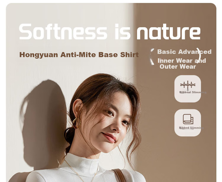 LangSha Women's Antibacterial Long Sleeve T-Shirt Spring Autumn Slim Fit Base Layer 2025 New Arrival 1