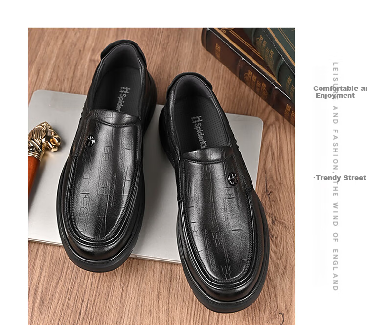 Spider King Men's Shoes 2025 Autumn Winter New Lambskin Soft Breathable Business Casual Dad Shoes Brown Size 40 9
