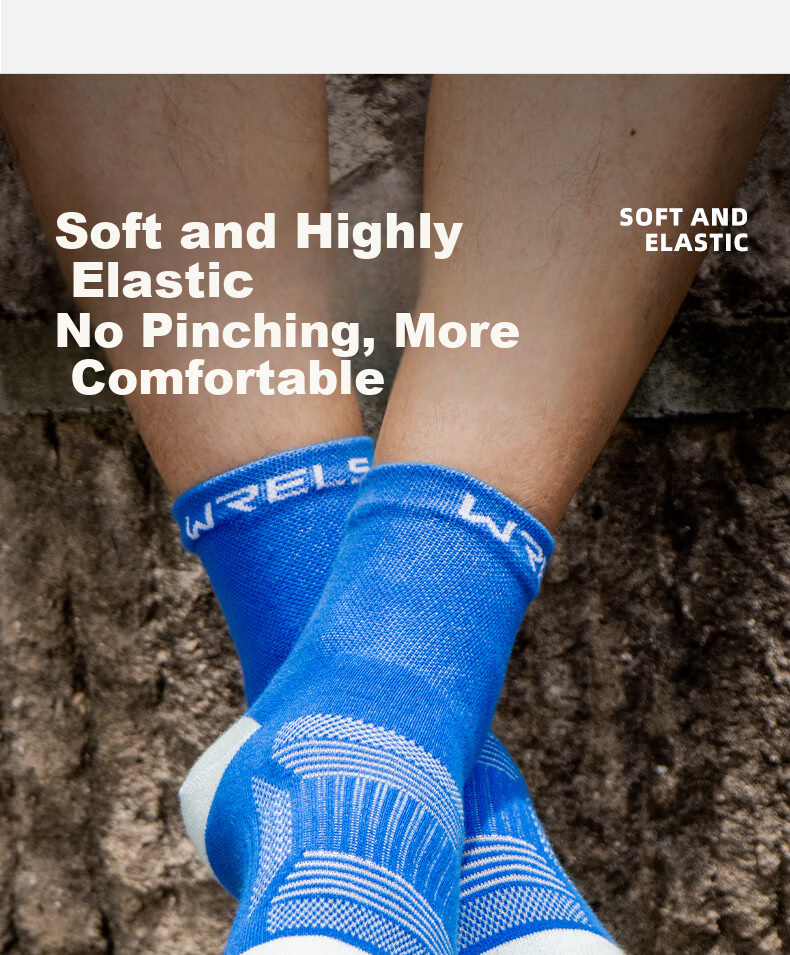 Riels Sports Five-Toe Socks Trail Running Professional Socks Unisex Hiking Breathable Sweat-Absorbing Mid-Calf Cotton Socks 14