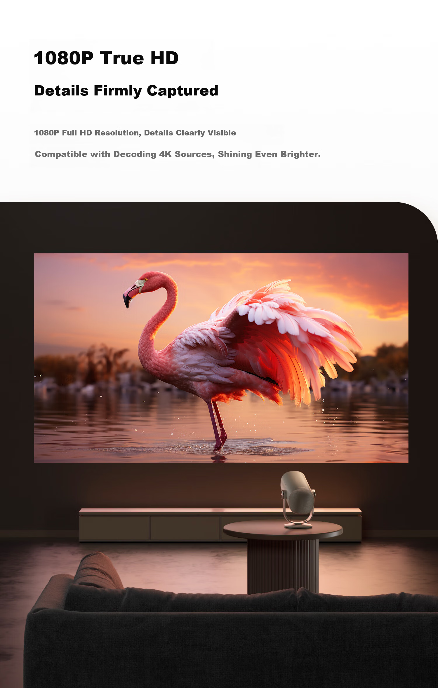 Dangbei Smart2 Projector Home Use HD Portable PTZ Projector Affordable Smart Home Theater National Subsidy (Mijia Connected Atmosphere Speaker) 14
