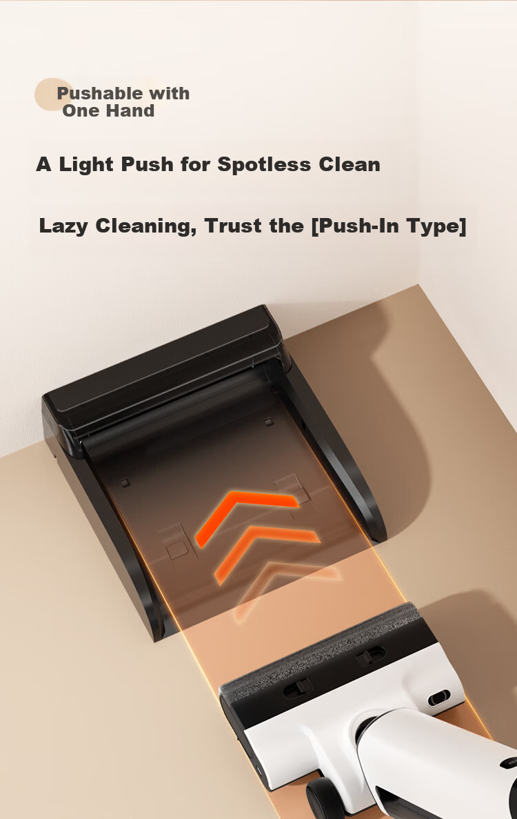 JD Jingzao Little Orca Plus Floor Washer 21KPa Suction 100℃ Hot Water Cleaning Wireless 3-in-1 Home Mop Vacuum Self-Cleaning Floor Cleaner Mother's Day Gift for Mom 21