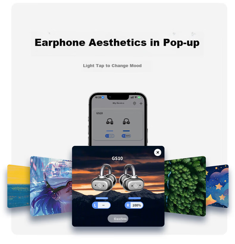 Aigo True Bone Conduction Clip-On Bluetooth Kids Earphones IP68 Waterproof Open-Ear Wireless Sports Noise-Cancelling Headset GS10 Purple 9