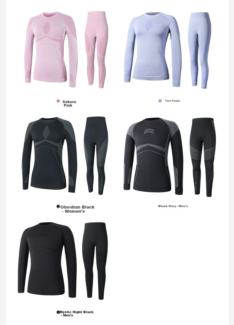 Flow Theory Ski Quick-Dry Thermal Underwear Set Outdoor Sports Mountaineering Hiking Athletic Autumn Shirt and Pants Men’s L 18