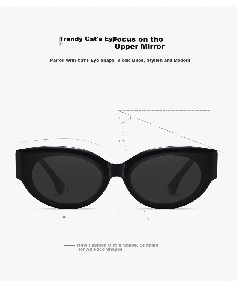 Colore.in Cat Eye Sunglasses for Women, Retro Hot Girl Style, Small Face, Small Frame, GM Glasses, 2026 New Style, UV Protection, Polarized Sunglasses 20