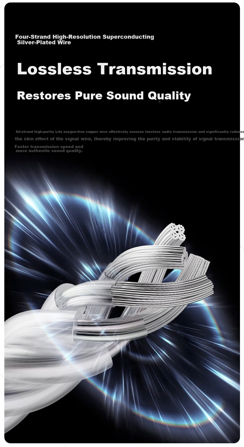 Tonemay Yunmian HiFi In-Ear Wired Earphones High-Resolution Audiophile Sound Delta Action Gaming with Mic Sound Card Noise-Cancelling Monitoring Microphone 1-to-2 Adapter Cable 1m 12