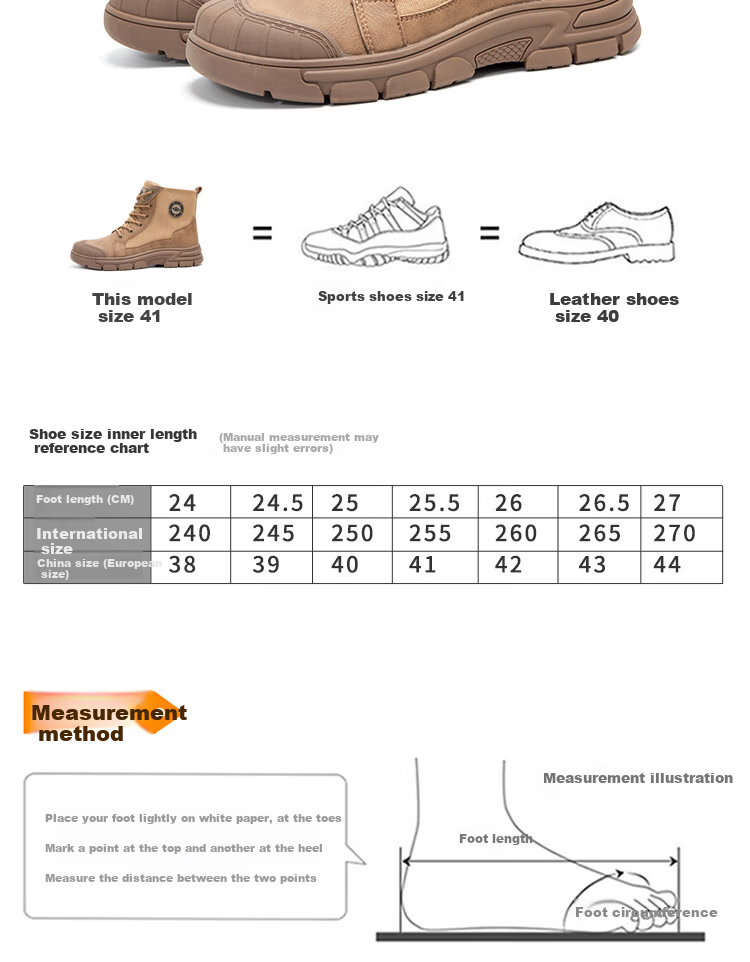 Dinggu Safety Work Shoes Anti-Smash Anti-Puncture Steel Toe High-Top Men's Comfortable Brown All-Season Model 1316ZongGD38 9