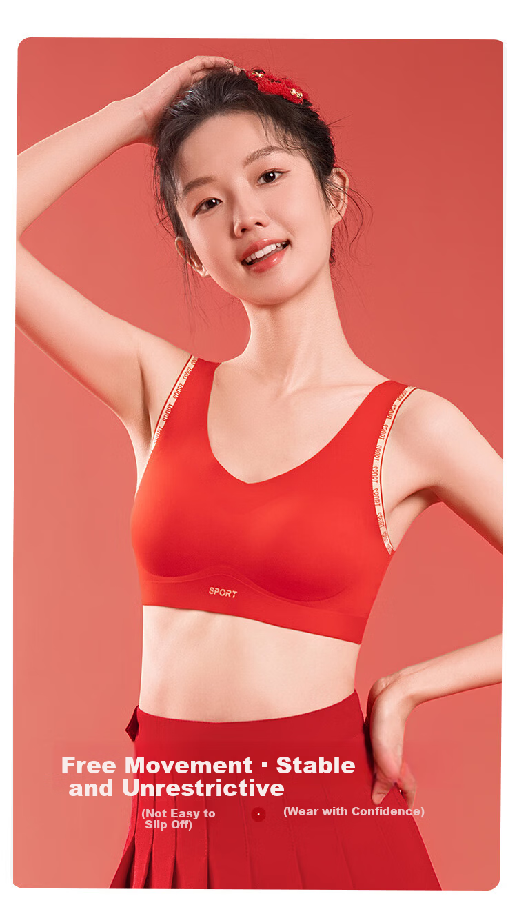 FitonTon Girls' Red Lunar New Year Underwear Set Gift Box 2025 Year of the Horse Children's Adolescent Bra Vest Age 12 8