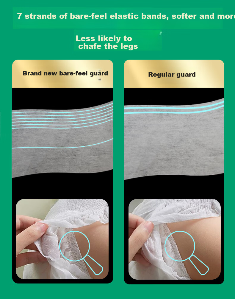 Shengxia Guangnian Youqianhua Series Double Collaboration Camellia Breathable Diapers L Size 40 Pieces 9