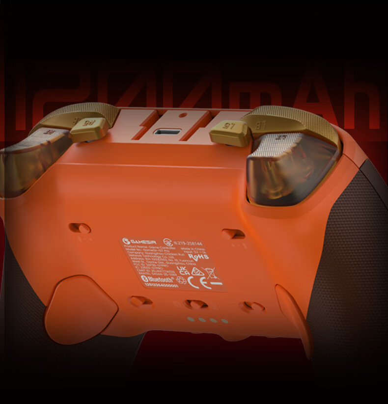 GAMESIR G7 Pro Microsoft Xbox Licensed Elite Wireless Gamepad TMR Joystick Motion Dual Trigger Four Motors with Dock Vibrant Orange Children's Day Valentine's Gift 12