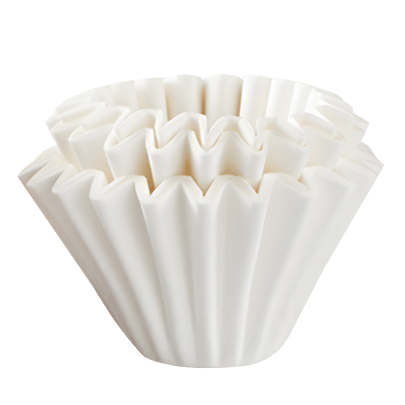 Hero Coffee Filter Papers, Drip-Style Pour-Over Coffee Filters, Cake Bowl-Shaped Filter Cups, 50 Pieces Per Pack