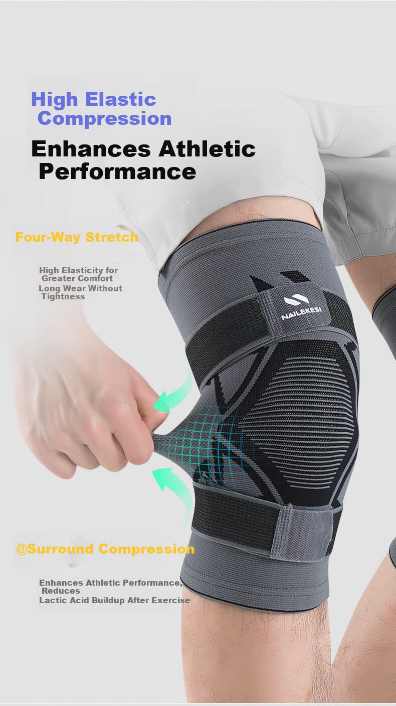 Nailikes Knee Brace Sports Professional Protection Men's Basketball Running Badminton Warm Arthritis Knee Joint Support 4