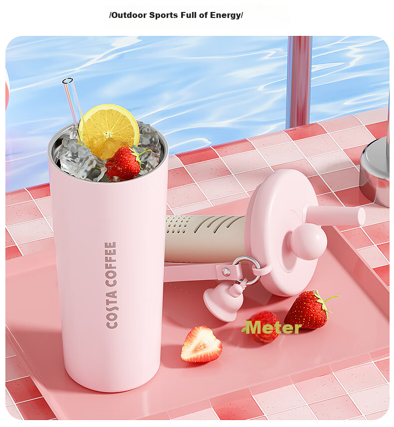 COSTA Large Capacity Insulated Mug, 316 Stainless Steel Water Bottle, Portable Cup for Men And Women, Tea Drinking Mug, Gift, Car-Friendly And Portable 23