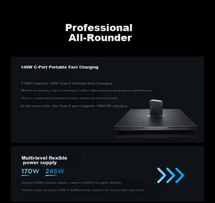 Lenovo Legion Y7000 AI High-Performance Gaming Laptop (Ultra7 255HX, 16GB RAM, 1TB SSD, RTX 5060, 2.5K 180Hz, Black) National Subsidy 14