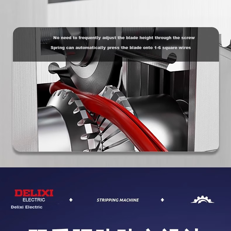 Delixi Electric Wire Stripping Machine Household Copper Wire Peeling Tool Cable Stripper Peeler Device 15