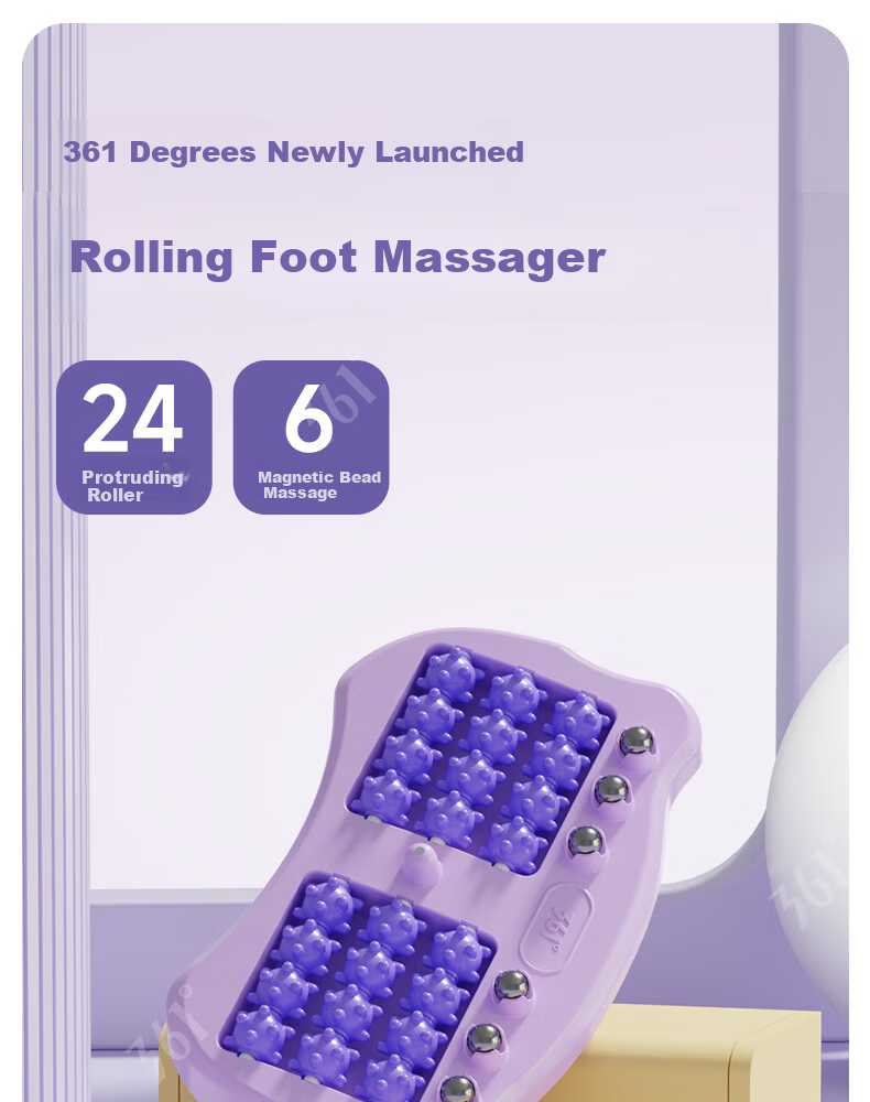 361° Foot Massager Roller Acupressure Foot Massage Board Reflexology Bead Foot Therapy Scraper for Home Use 1