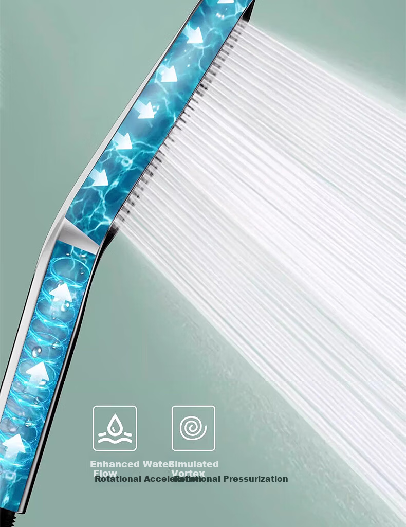 X-GRKE Germany High-Pressure Shower Head Set with Hose and Filter, Powerful Water Flow Booster 11