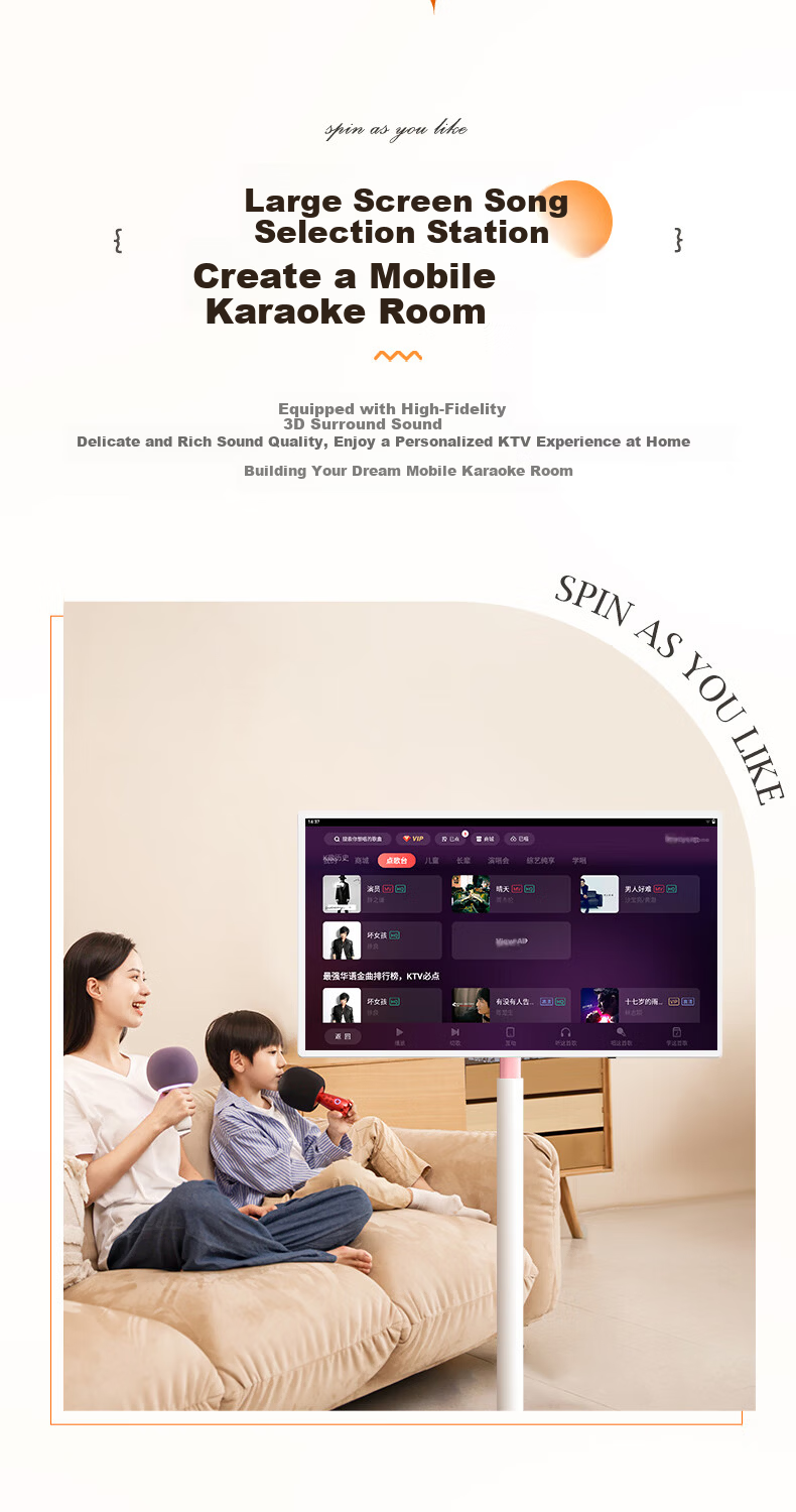 Skyworth [Gina's Choice 24-Hour Battery Life] 4K Bestie Machine 32-inch F3 Ultra Portable TV All-in-One Smart Screen Birthday Gift 8+128GB 9