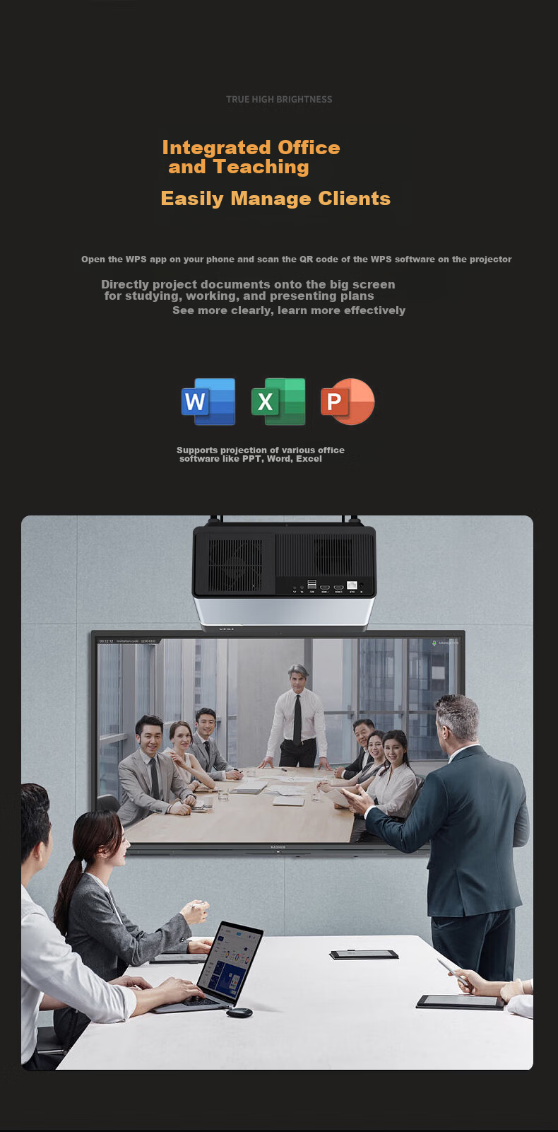 LeshiTV X218 Projector for Home Use, Home Theater TV, Bedroom Gimbal Phone Gaming Projector (Fully Automatic Focus, Auto Keystone Correction, True 1080P Ultra HD) 16