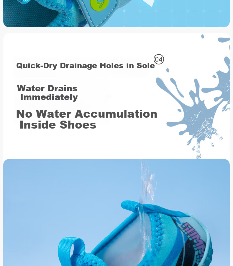 WATERTIME Beach Shoes for Men, Women, and Kids - Water Shoes for Wading, Creek Hiking, Swimming, Snorkeling, Tide Hunting, Non-Slip and Cut-Resistant - Blue Winnie Size 25 11