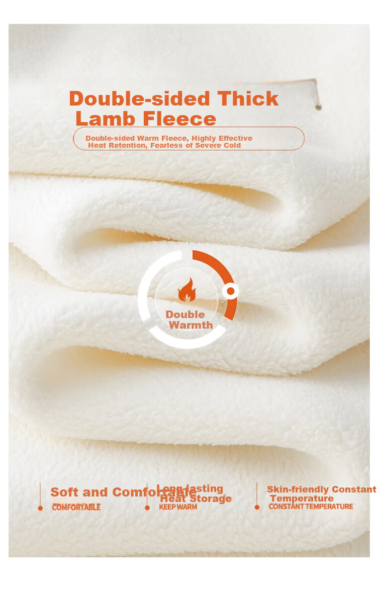 Zaisuo Lamb Fleece Thickened Men's Thermal Base Shirt Autumn Winter Cold-Resistant Warm Innerwear Heating Mid-Neck Single Top 2