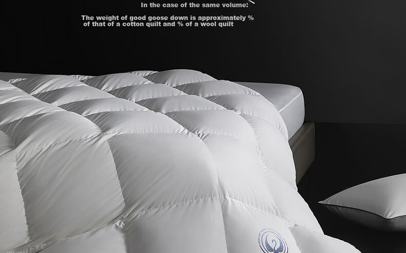 Mercury Home Textiles 95% White Goose Down Quilt Thickened Winter Double Duvet 220×240cm-1100g 23