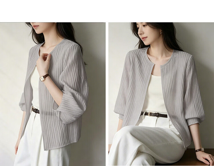 Demana Smooth Tencel Summer Minimalist Plus Size Nine-Sleeve Slimming Loose Shirt Women Premium 20