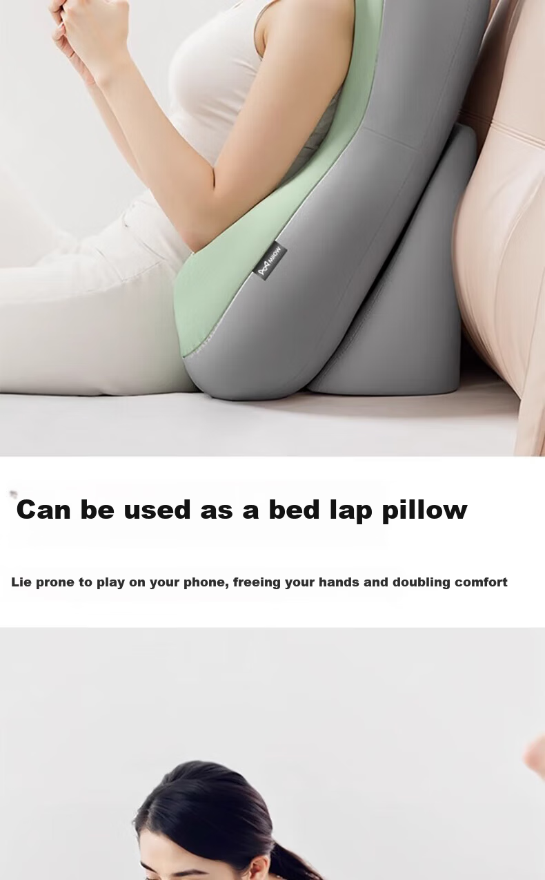 MiiOW Multifunctional Neck and Lumbar Support Backrest Pillow for Bed and Sofa, Reading and Phone Use Cushion 10