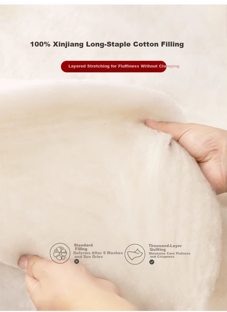 MUJI A-Class 100% Xinjiang Pure Cotton Quilt Core Autumn Winter Thick 6 Jin 200*230cm 4