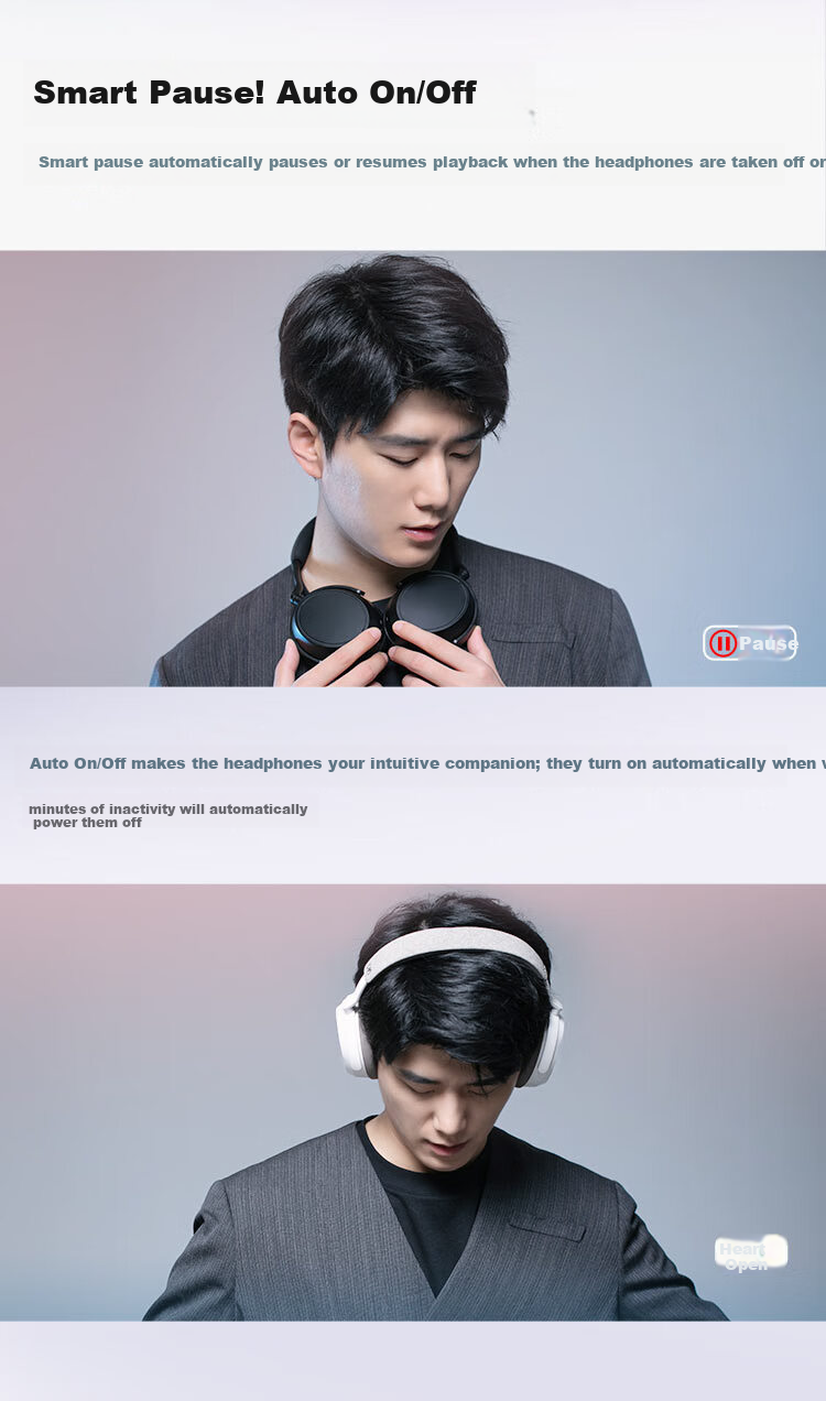 Sennheiser MOMENTUM 4 Wireless Headphones Graphite [Refurbished] Active Noise Cancelling Bluetooth Over-Ear Headphones 6