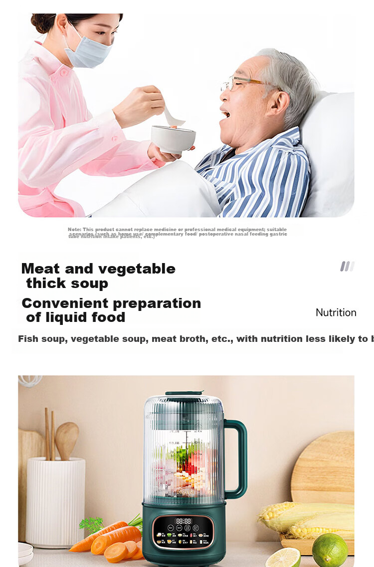 Desadi German Liquid Food Blender Elderly Nasogastric Feeding Fully Automatic No-Cook 2026 New Food Meal Grinder Patient Gastric Tube Mini Food Processor Blender Liquid Food Machine 25