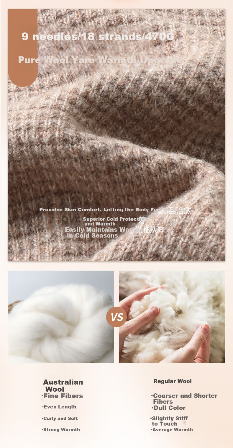Hengyuanxiang Men's Wool Cardigan Thickened 100% Pure Wool Winter New V-Neck Warm Sweater Men's Versatile Knit Jacket 2