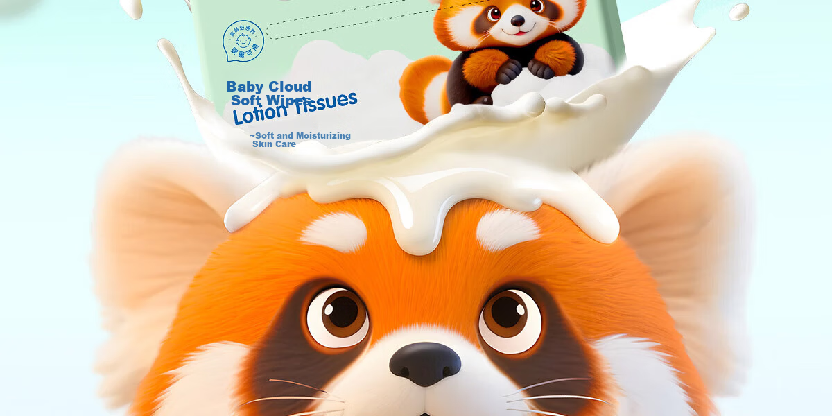 Ankexin Baby Moisturizing Cream Facial Tissue Cloud Soft 3-Ply 100 Sheets 5 Packs 4