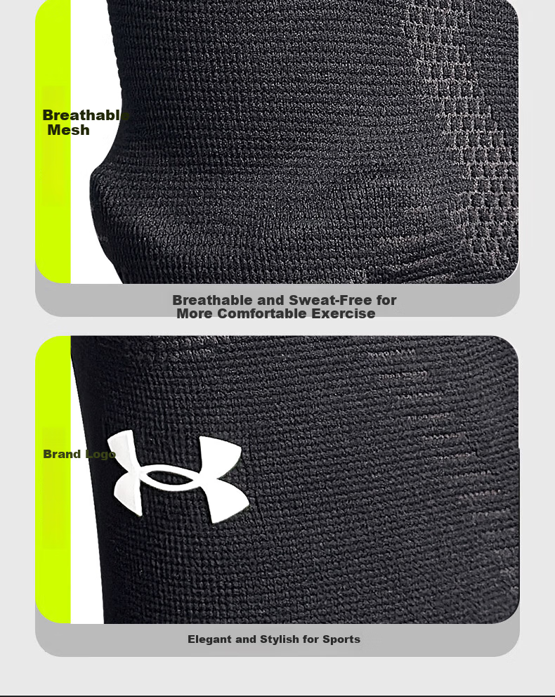 Under Armour Knee Pads Sports Summer Running Basketball Badminton Mountaineering Professional Cycling Jump Rope Knee Joint Support 4