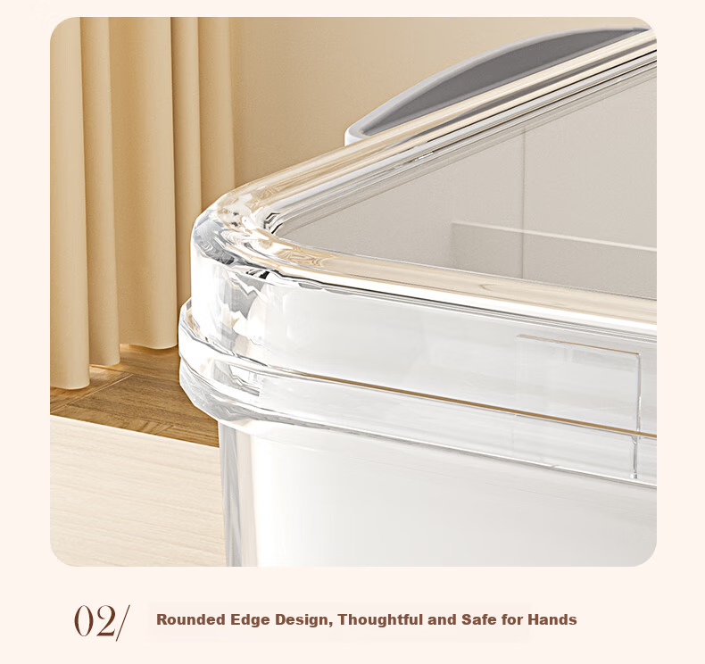 Baicaoyuan PET High Transparency Storage Medicine Box Portable Thickened Household Toy Snack Book Organizer Plastic Storage Basket XXL 8
