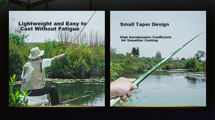 Handing No.1 6th Generation Ultra-Light Fishing Rod Hand Rod Tai Fishing Rod Crucian Carp Rod Fishing Gear Brand Hand Rod 6