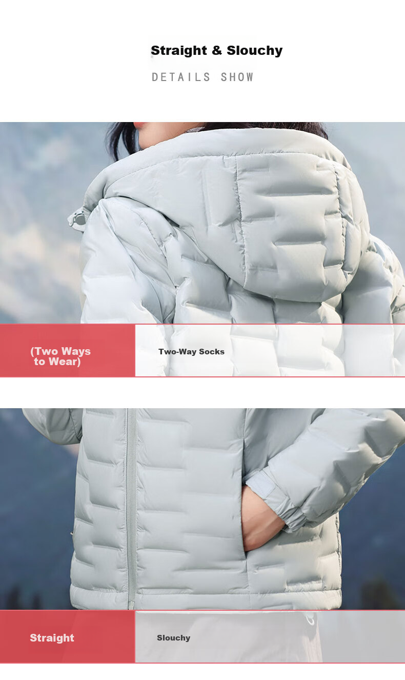YAYA Lightweight Down Jacket Women 2025 Autumn Winter New Casual Versatile Short Hooded Comfortable Warm Duck Down Coat 22