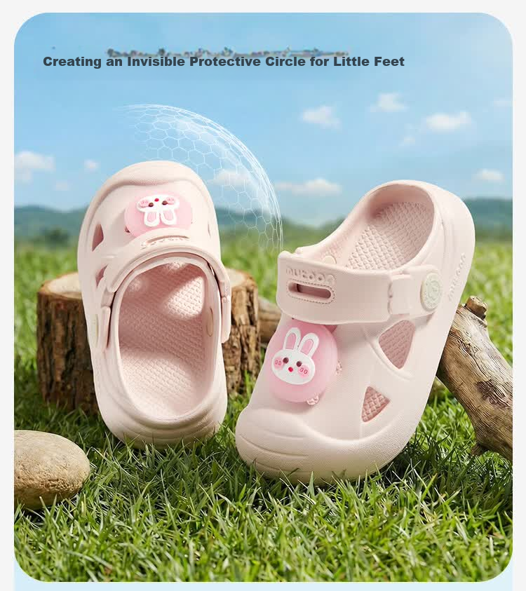 Mutong Baby Boys Summer Essential Oil Protective Clog Cartoon Soft Sole Beach Shoes Girls Wind Violet 150 5