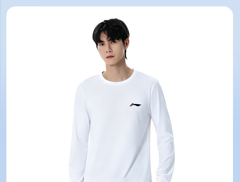 Li-Ning Men's Quick-Dry T-Shirt Short Sleeve Summer Breathable Ice Silk Casual Loose Running Basketball Sports Fitness Quick-Dry Shirt 21