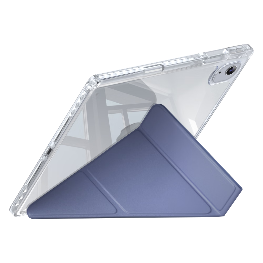 BIAZE Compatible 2025 iPad 11 Case Apple iPad A16 Chip 11-Inch Universal iPad 10 Protective Cover Transparent Y-Fold Full Protection with Pencil Slot