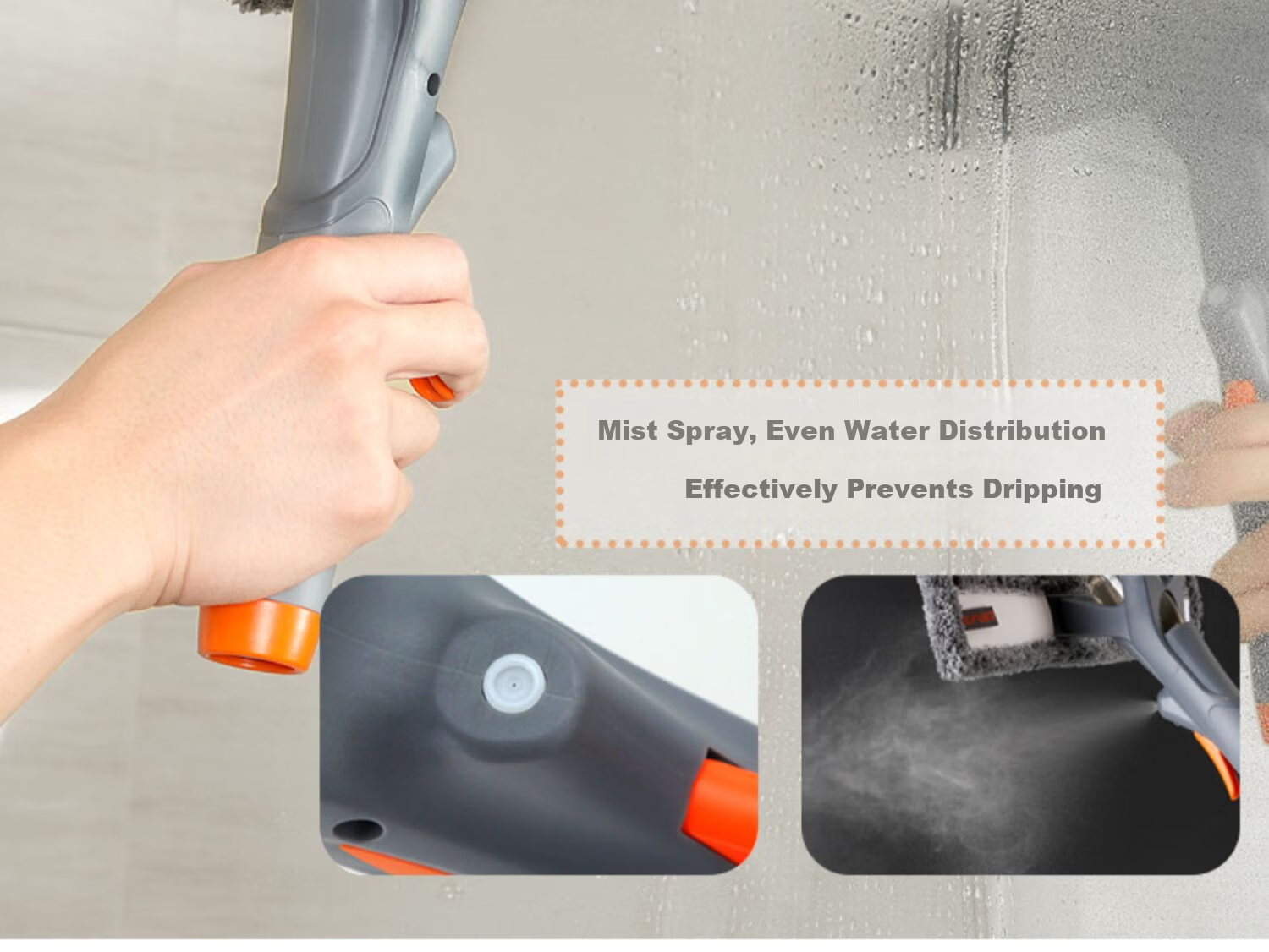 Yisida Glass Cleaning Tool Spray Window Wiper Aluminum Alloy 1.75m with 35cm Cloth Household Cleaning Window Scraper Brush 4