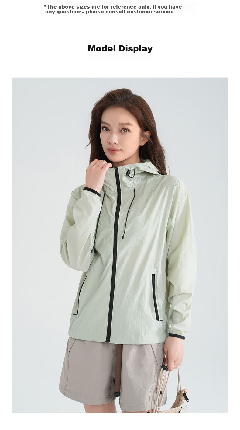 LangSha Women's Summer Ice Silk Cooling Sunscreen UV Protection Ultra-Light Breathable Quick-Dry Outdoor Cycling Skin Jacket 10