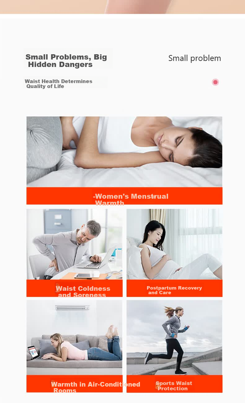 Langsha Cashmere Thermal Waist Support Belt Unisex Stomach and Abdomen Warmer Autumn Winter Heating Waist Wrap Abdominal Heat Therapy Four Seasons 2