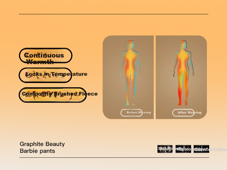 MiiOW Shark Pants [Graphene Thermal] Fleece-Lined Thickened Autumn Winter Leggings Slimming Shaping Warm Palace 2025 New Edition 4