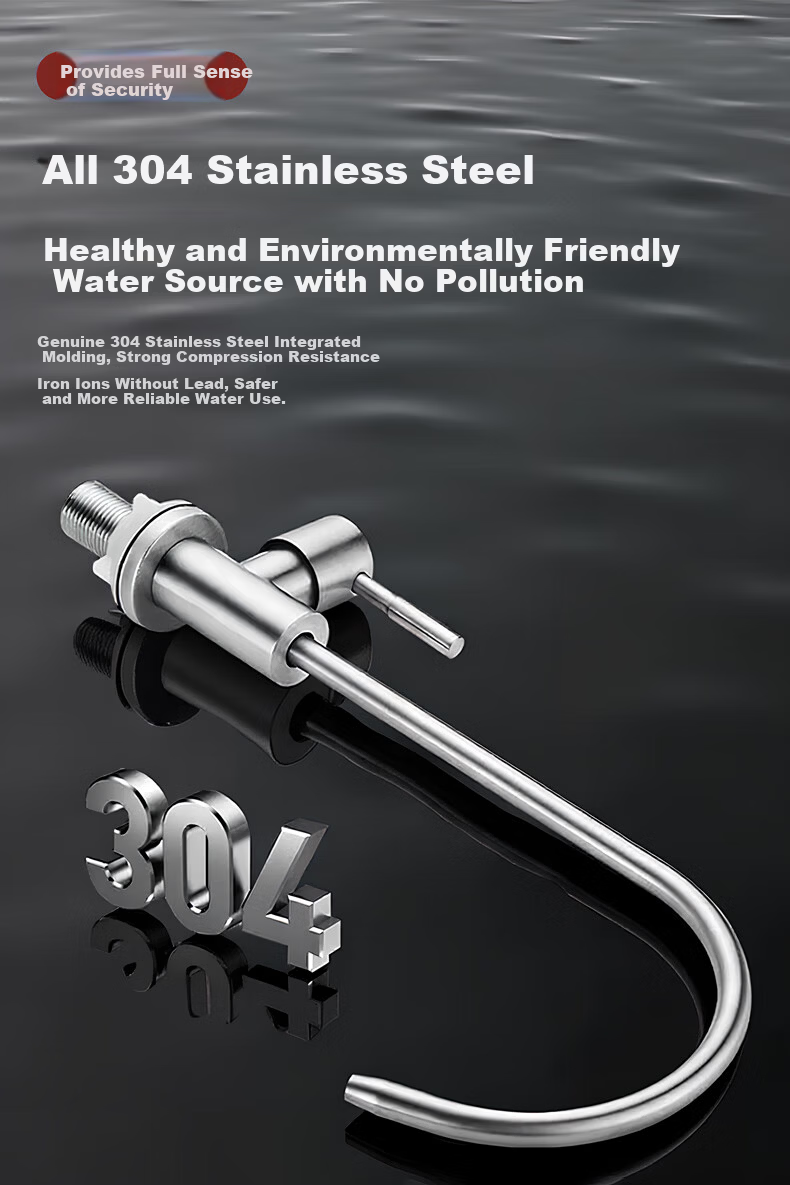 OLEWA Germany Water Purifier Faucet 304 Stainless Steel Single Outlet Water Purifier 1/4" 3/8" Household Direct Drinking Z501 7