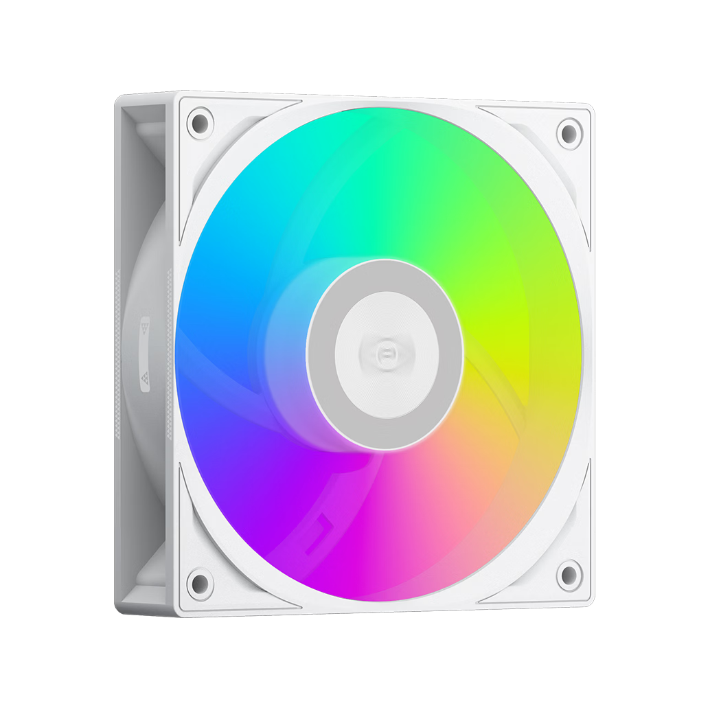 PCCOOLER XuanBlade F3S120 ARGB White 12CM Case Fan (Hydraulic Bearing/PWM Smart Speed Control/Chainable)