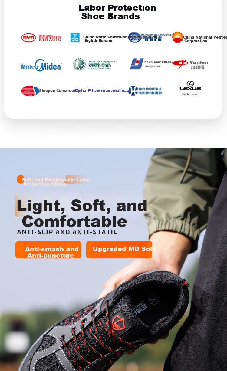 Blue Owl Shield Men's Summer Breathable Anti-Slip Anti-Smash Anti-Puncture Electrician Insulated 10KV Safety Work Shoes D209 Size 43 1
